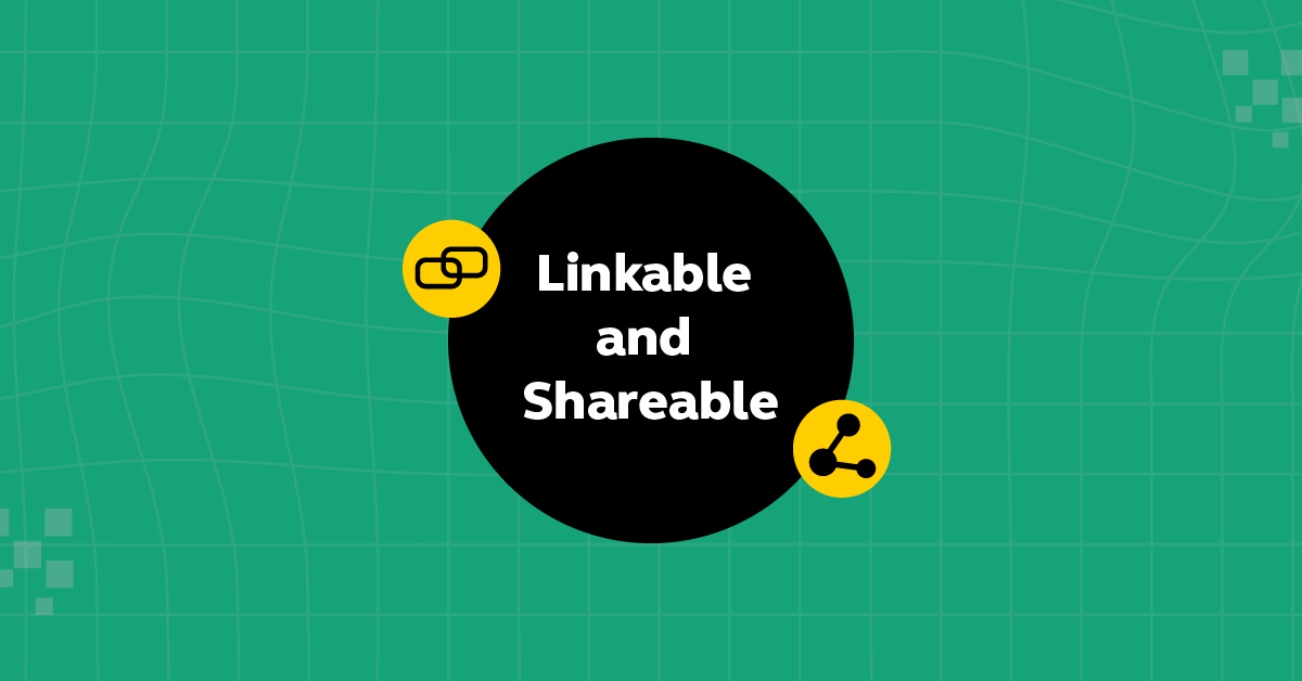 Incorporating Easy "Linkable and Shareable" Options