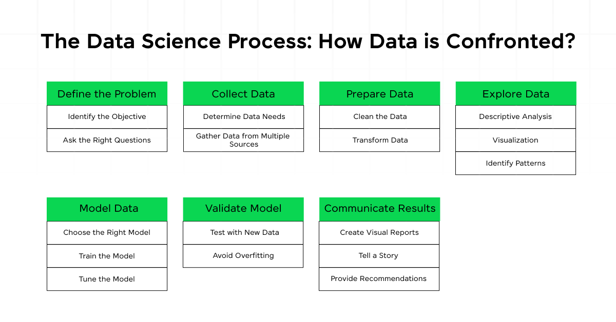 The Data Science Process: How Data is Confronted?