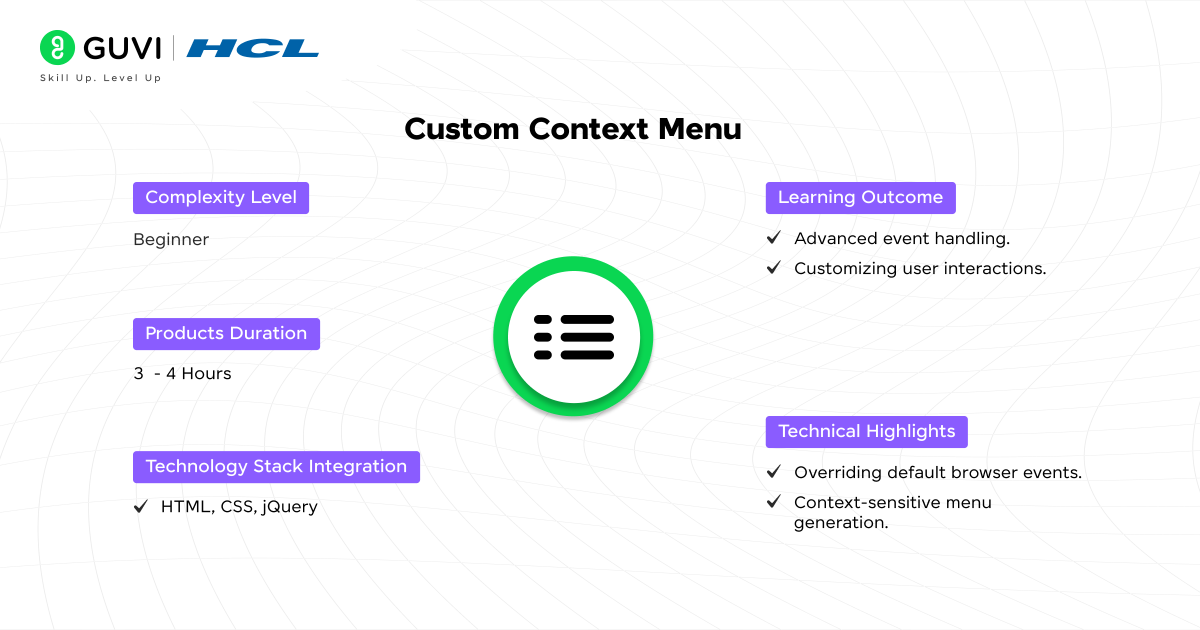 Custom Context Menu