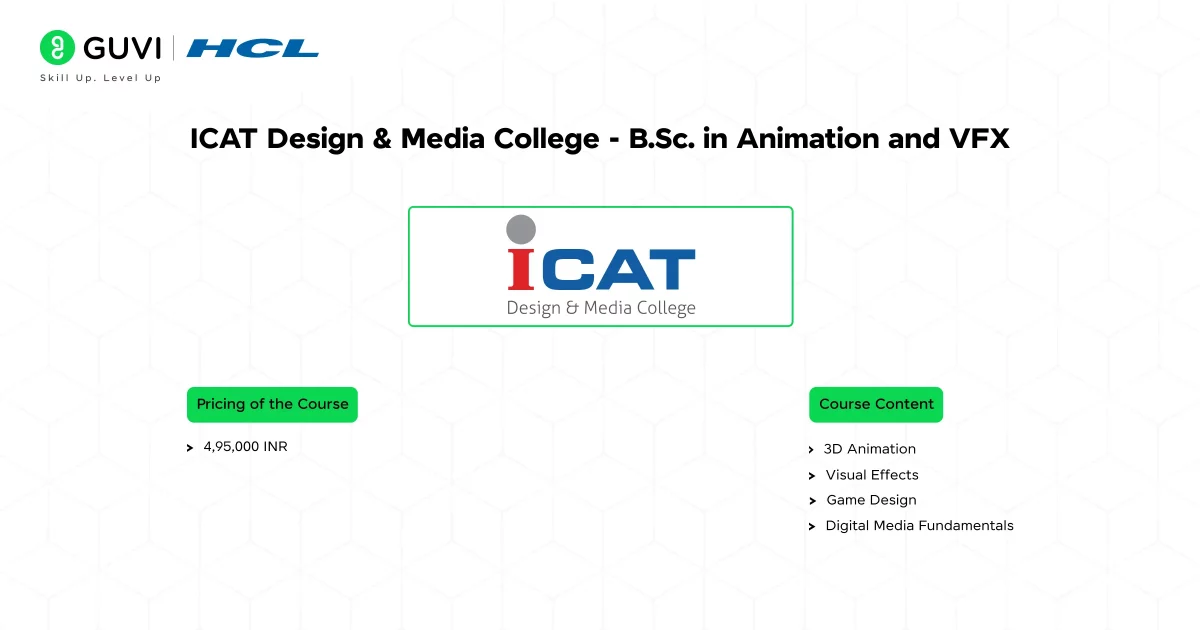 ICAT Design & Media College - B.Sc. in Animation and VFX