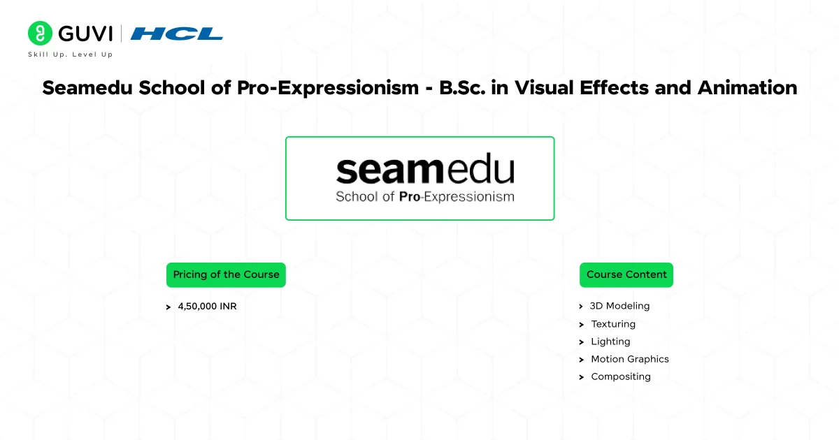 Seamedu School of Pro-Expressionism - B.Sc. in Visual Effects and Animation