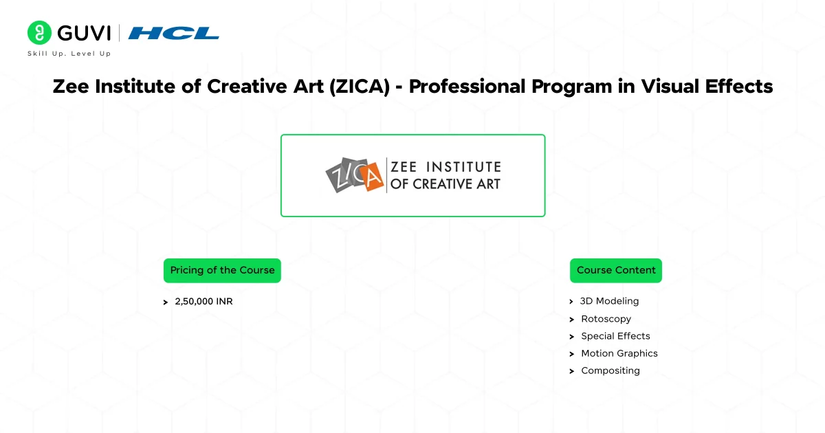  Zee Institute of Creative Art (ZICA) - Professional Program in Visual Effects