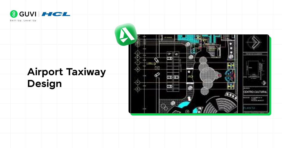 Airport taxiway design as one of the important civil engineering autocad projects