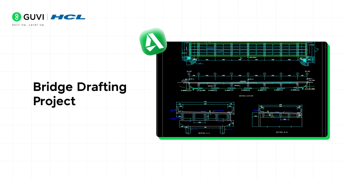 civil autocad projects- bridge drafting project