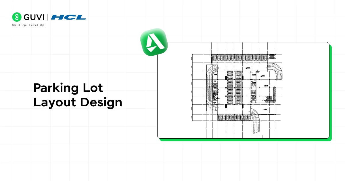 parking lot layout design as one the important civil autocad projects