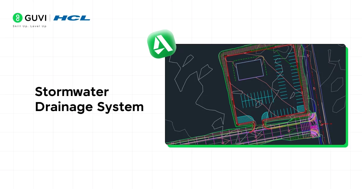 civil autocad projects-stormwater drainage system